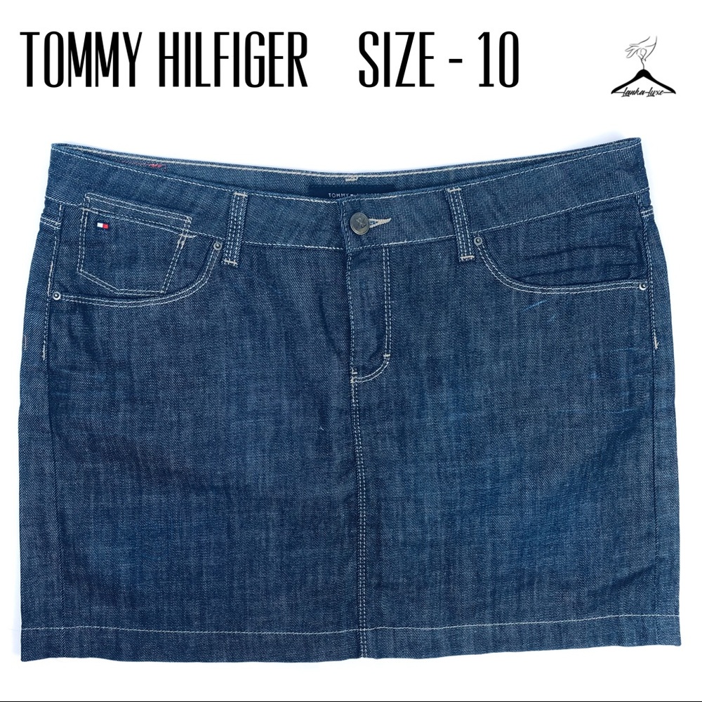 Tommy Hilfiger Dark Blue Mini Jean Skirt